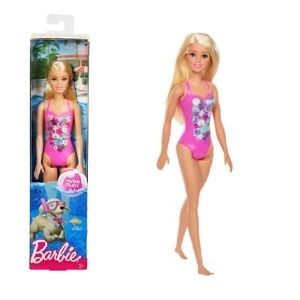 Barbie beach doll pink - barbie,