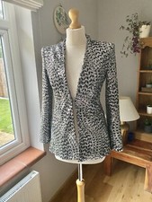 Blazer Zara nero/argento senza