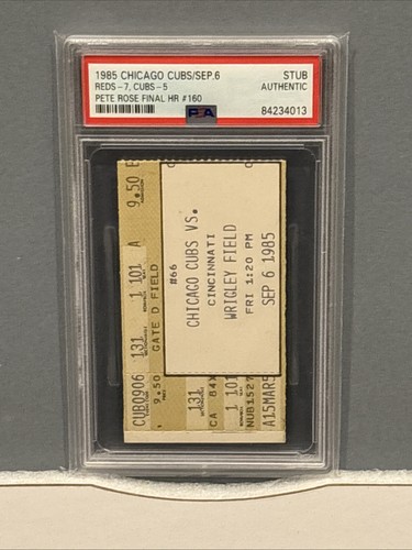 1985 cubs reds pete rose - --,