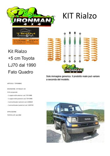 Kit rialzo off road - , for
