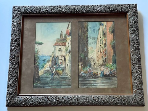 Dipinto antico paesaggio