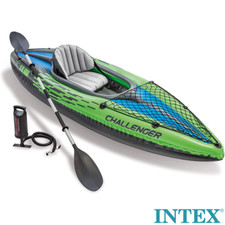 Intex CANOA GONFIABILE PER 1 PERSONA CON REMI e POMPA KAYAK Challenger K1 68305