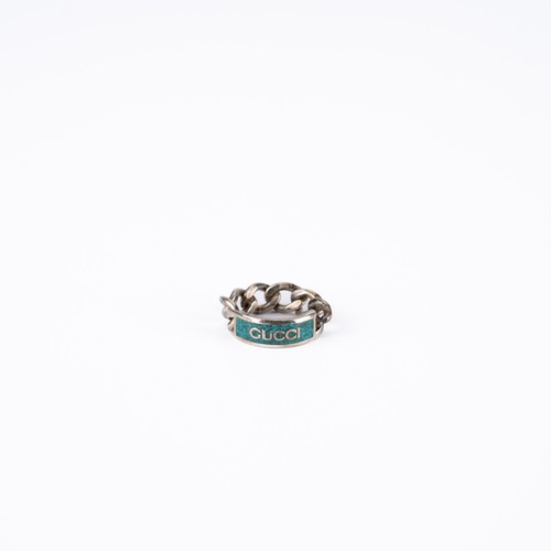 Gucci anello logo smalto - gucci,