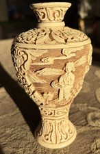 Antico vaso cinese in cinabro