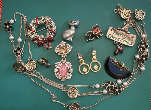 Lotto gioielli vintage spilla - vintage,