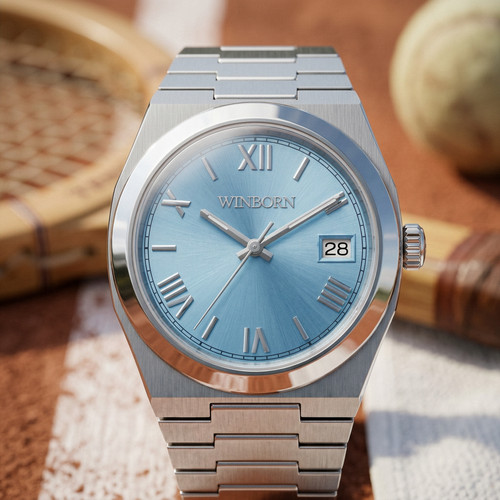 Orologio winborn blu ghiaccio - orologio,