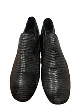 Mocassini Jeffrey Campbell Bryant punta a cappuccio in pelle nera da donna taglia 7