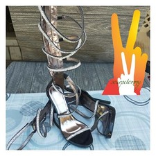 SANDALI DONNA TACCO ALTO SEXY SCARPE 36 37 38 39 40 piccolo difetto VV