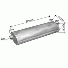 Silenziatore per IVECO DAILY