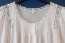 CAMICIA DA NOTTE vintage PER ALLATTAMENTO - 1/2 manica - FILO SCOZIA - LISANZA