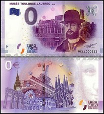 [UELL-1]  BANCONOTA TURISTICA  DA 0 EURO  FRANCIA 2017 - MUSEE TOULOUSE LAUTREC