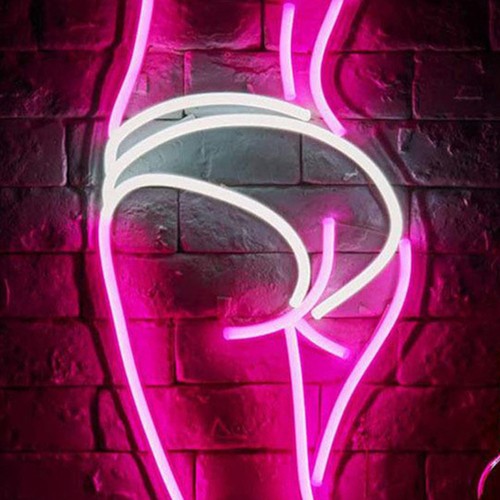 Insegna led neon donna culo - led,