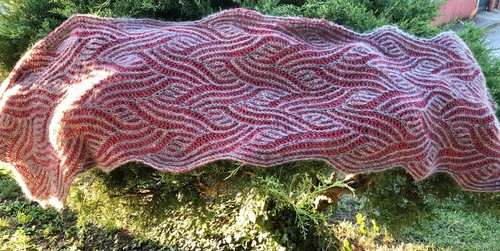 Stola scialle punto brioche - brioche, ai