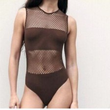Body Zara marrone senza