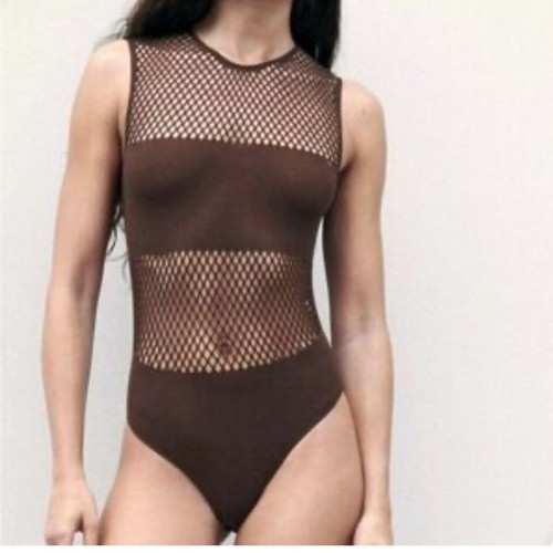 Body zara marrone senza - body,