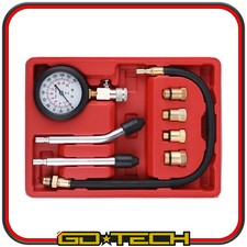 KIT TESTER COMPRESSIONE MOTORE A BENZINA MANOMETRO PRESSIONE CILINDRI AUTO MOTO