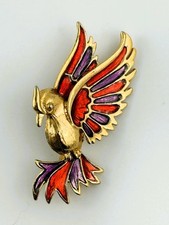 Spilla vintage Cardinal Bird