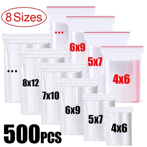 Grip seal bags - self, resealable