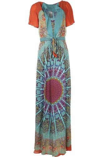 Maxi abito etro - multi, seta