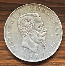 Regno italia lire 1877 - d'italia, 5