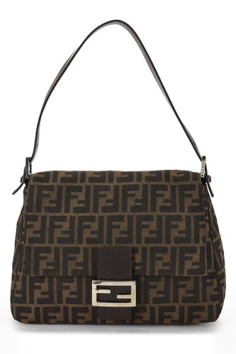 Fendi brown zucca canvas - brown,