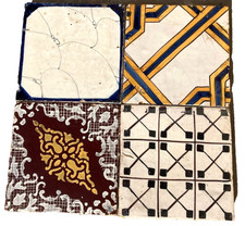 4 Antiche Piastrelle Maiolica