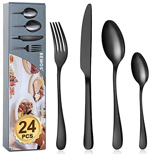 Bewos set posate nero - bewos,