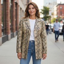 Giacca blazer pelle studio