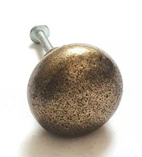Pomello rotondo ottone antico