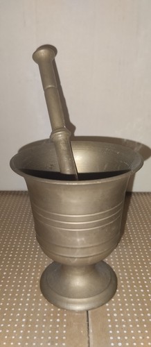 Antico mortaio ottone - mortaio, in