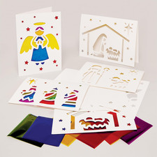 FX891 Kit Di Biglietti in Vetro Colorato per Il Presepe - Confezione Da 6, Kit D