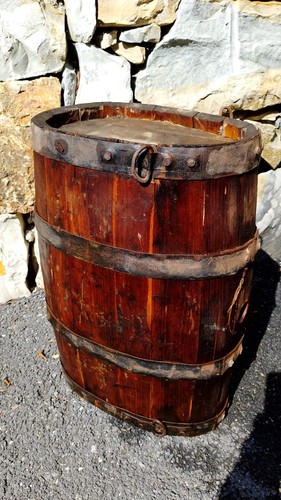 Antico barile ovale basto - da,