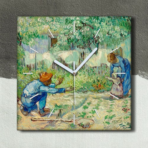 Quadro soggiorno tela orologio - quadro,