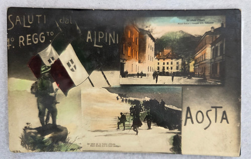Cartolina reggimentali alpini - cartolina,