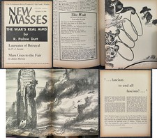 Langston Hughes NEW MASSES September 24 1940 RALPH ELLISON Gropper WWII Leftist