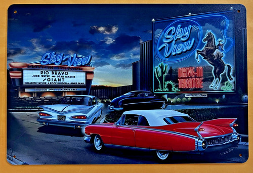 Insegna latta 1959 - drive, in
