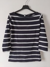 MAX&Co. Donna - Maglietta a righe bianco e blu