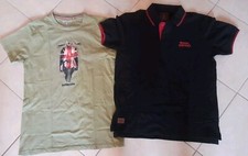 Royal Enfield/Lambretta T-shirt+Polo Uomo Originali Colore Nero/verde TG.M