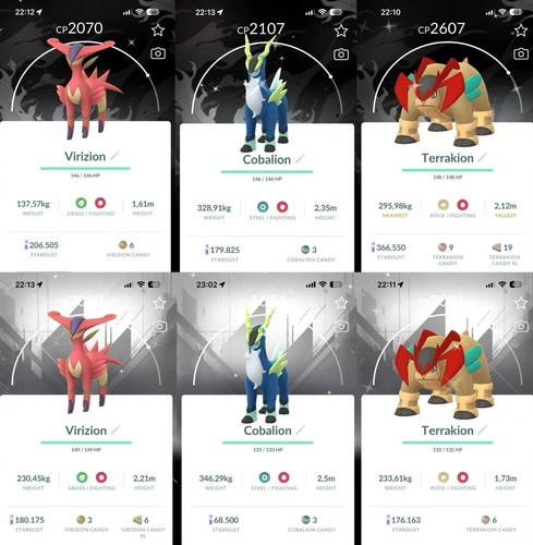 Shiny cobalion terrakion - shiny,