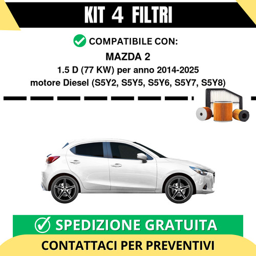 Kit filtri tagliando - 4, per