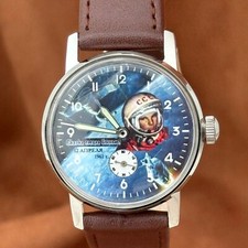 Orologio Vintage Orologio Da Polso Sovietico Pobeda Programma Spaziale Yuri Gagarin URSS revisionato