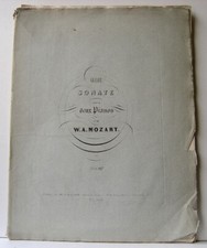 Mozart Grande Sonate pour 2 Pianos K. 448 Partition Launer 1834