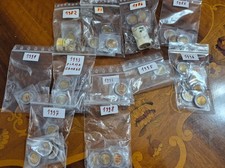 GIRO MONETE DA 500  LIRE BIMETALLICHE  DAL 1982 AL  1998  FDC