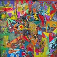 Dipinto tecnica mista collage