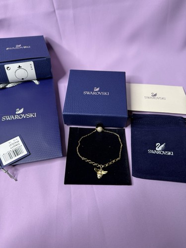 Bracciale swarovski tono oro - bracciale,