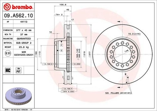 Disco freno brembo - freno,