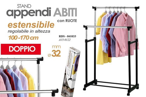 Doppio stand appendiabiti - doppio,