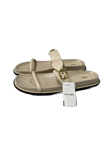 Zara sandals beg beige - zara, beige/pvc
