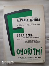 NELLO SEGURINI "ALL'ARIA APERTA" - M. PIERRO - P. JABOT "SE LA SERA (tu non puoi