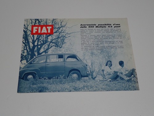 Fiat 600 multipla depliant - fiat,